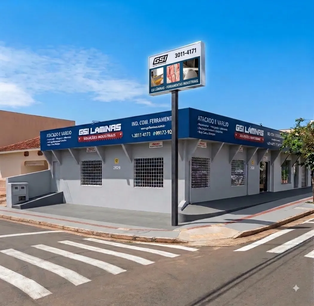 Fachada da GSI Lâminas em São José do Rio Preto